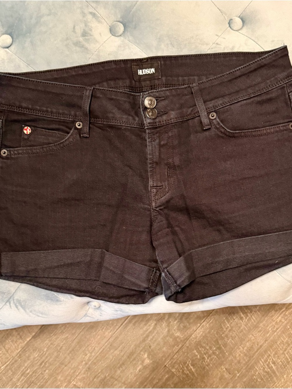 Hudson Jeans Black Women's Denim Shorts